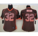 nike women nfl jerseys cleveland browns #32 brown brown[Elite drift fashion]