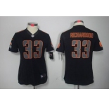 nike women nfl jerseys cleveland browns #33 richardson black[nike impact limited]