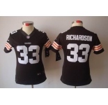 nike women nfl jerseys cleveland browns #33 richardson brown[nike limited]