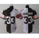 nike women nfl jerseys cleveland browns #33 richardson white-brown[nike split]