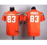 nike youth nfl jerseys cleveland browns #83 hartline orange[nike][new style]