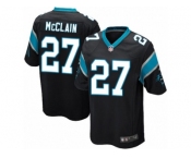 Men's Nike Carolina Panthers #27 Robert McClain Game Black Team Color NFL Jersey