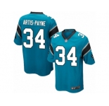 Men's Nike Carolina Panthers #34 Cameron Artis-Payne Game Blue Alternate NFL Jersey