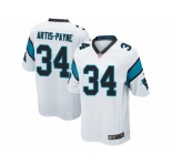 Men's Nike Carolina Panthers #34 Cameron Artis-Payne Game White NFL Jersey