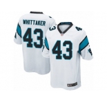 Men's Nike Carolina Panthers #43 Fozzy Whittaker Game White NFL Jersey