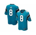 Men's Nike Carolina Panthers #8 Andy Lee Game Blue Alternate NFL Jersey