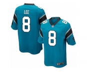 Men's Nike Carolina Panthers #8 Andy Lee Game Blue Alternate NFL Jersey