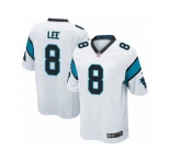 Men's Nike Carolina Panthers #8 Andy Lee Game White NFL Jersey