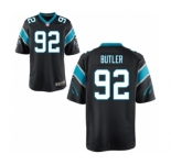 Men's Nike Carolina Panthers #92 Vernon Butler Game Black Team Color NFL Jersey