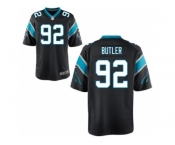 Men's Nike Carolina Panthers #92 Vernon Butler Game Black Team Color NFL Jersey