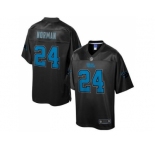 Nike Carolina Panthers #24 Josh Norman Black Men's NFL Pro Line Black Reverse Fashion Game Jersey