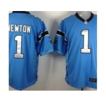 nike nfl jerseys Carolina Panthers #1 Cam Newton Blue [Game]