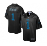 nike nfl jerseys carolina panthers #1 newton black reverse fashion[game]