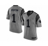 nike nfl jerseys carolina panthers #1 newton gray[game]