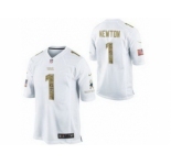 nike nfl jerseys carolina panthers #1 newton white[nike USA]