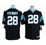 nike nfl jerseys carolina panthers #28 stewart black[game]