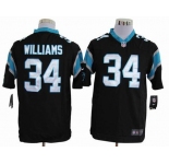 nike nfl jerseys carolina panthers #34 williams black[game]