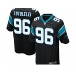 nike nfl jerseys carolina panthers #96 lotulelei black[game]