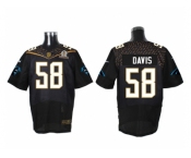2016 PRO BOWL Nike Carolina Panthers #58 Thomas Davis black jerseys(Elite)