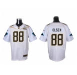 2016 PRO BOWL Nike Carolina Panthers #88 Greg Olsen white jerseys(Elite)