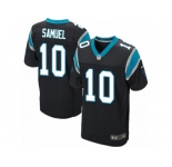 Men's Nike Carolina Panthers #10 Curtis Samuel Elite Black Team Color NFL Jersey