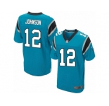 Men's Nike Carolina Panthers #12 Charles Johnson Elite Blue Alternate NFL Jersey