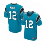 Men's Nike Carolina Panthers #12 DJ Moore Elite Blue Alternate NFL Jersey