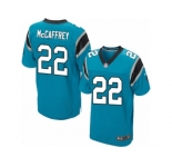 Men's Nike Carolina Panthers #22 Christian McCaffrey Elite Blue Alternate NFL Jersey