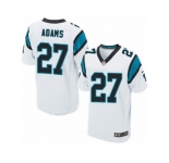 Men's Nike Carolina Panthers #27 Mike Adams Elite White NFL Jersey
