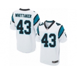 Men's Nike Carolina Panthers #43 Fozzy Whittaker Elite White NFL Jersey