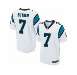 Men's Nike Carolina Panthers #7 Harrison Butker Elite White NFL Jersey