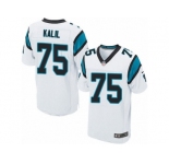 Men's Nike Carolina Panthers #75 Matt Kalil Elite White NFL Jersey