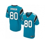 Men's Nike Carolina Panthers #80 Scott Simonson Elite Blue Alternate NFL Jersey