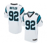 Men's Nike Carolina Panthers #92 Vernon Butler Elite White NFL Jersey