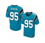 Men's Nike Carolina Panthers #95 Charles Johnson Elite Blue Alternate NFL Jersey