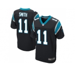 Nike Carolina Panthers #11 Torrey Smith Black Team Color Men Stitched NFL Elite Jersey