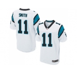 Nike Carolina Panthers #11 Torrey Smith White Men Stitched NFL Elite Jersey