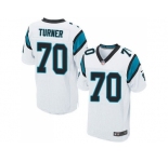 Nike Carolina Panthers #70 Trai Turner white jerseys(Elite)