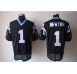 nike nfl jerseys carolina panthers #1 newton black[elite]