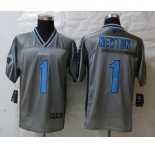 nike nfl jerseys carolina panthers #1 newton grey[Elite vapor]