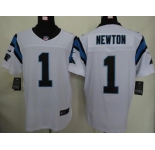 nike nfl jerseys carolina panthers #1 newton white[Elite Jersey]
