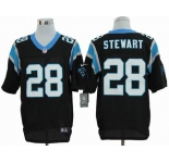 nike nfl jerseys carolina panthers #28 stewart black[elite]
