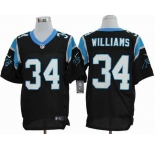 nike nfl jerseys carolina panthers #34 williams black[elite]