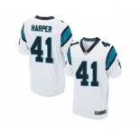nike nfl jerseys carolina panthers #41 roman harper white[Elite]