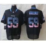 nike nfl jerseys carolina panthers #59 kuechly black[Elite USA flag fashion]
