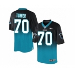 nike nfl jerseys carolina panthers #70 trai turner black-blue[Elite drift fashion][second version]