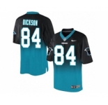 nike nfl jerseys carolina panthers #84 ed dickson black-blue[Elite drift fashion][second version]