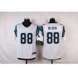 nike nfl jerseys carolina panthers #88 olsen white[Elite]