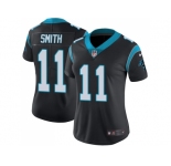 Women Nike Carolina Panthers #11 Torrey Smith Black Team Color Stitched NFL Vapor Untouchable Limited Jersey