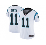 Women Nike Carolina Panthers #11 Torrey Smith White Stitched NFL Vapor Untouchable Limited Jersey